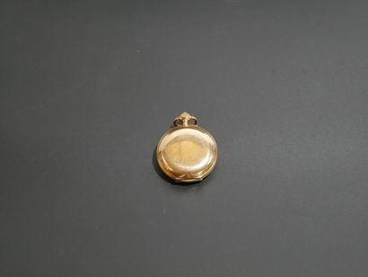 Yellow gold (750 thousandths) gousset watch...