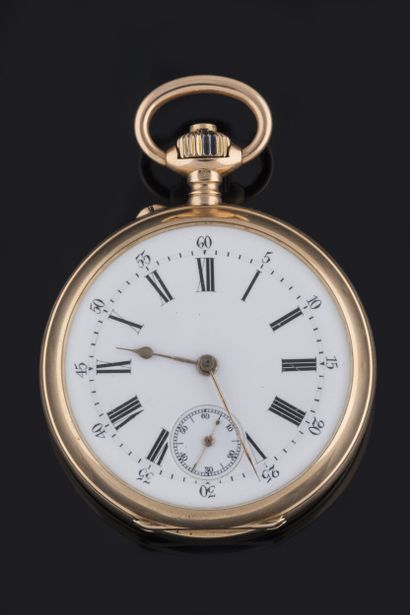 Small ladies' watch case in yellow gold (750...