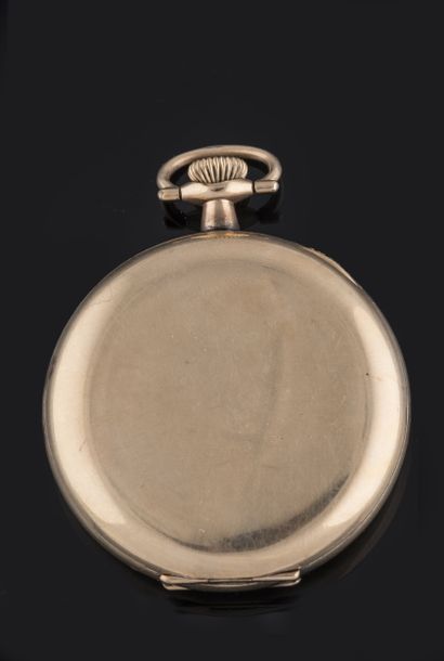 WALTHAM. Gold-plated gousset watch. Roman...