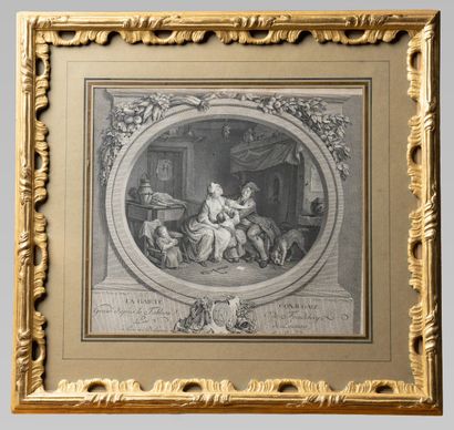 Suite of eight engravings including : 

Jean-Honoré...