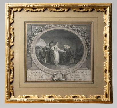 Suite of eight engravings including : 

Jean-Honoré...