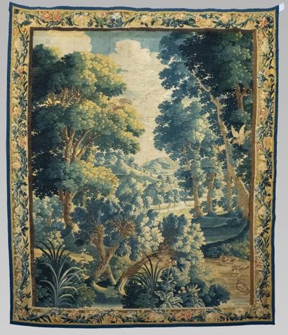 Beauvais 
Greenery 
Tapestry with a border...