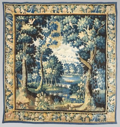 Aubusson 
Verdures 
Two tapestries, forming...