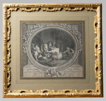 Suite of eight engravings including : 

Jean-Honoré...