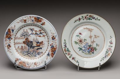 CHINA 18th century 
Set of nineteen porcelain...