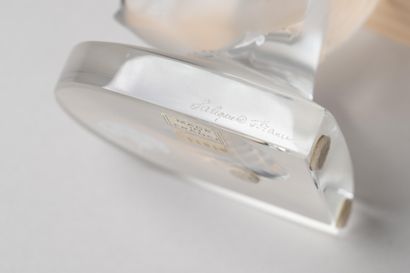 LALIQUE
Volatili 
Paire de serre-livres,...