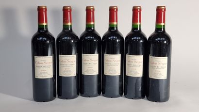 6 B CHATEAU CALON-SEGUR (Caisse Bois d'origine...
