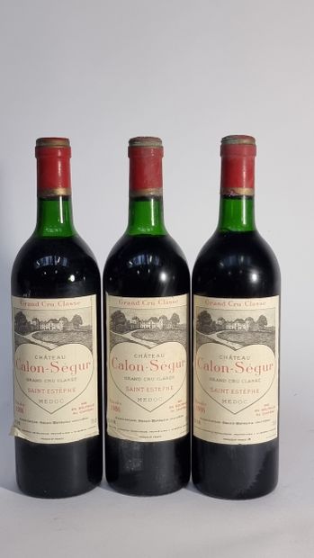 3 B CHATEAU CALON-SEGUR 1986 GCC3 Saint-Estèphe...