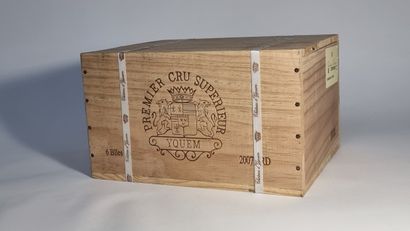 6 B CHATEAU D'YQUEM (original wooden case)...
