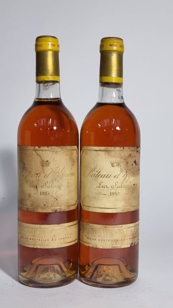 2 B CHATEAU D'YQUEM 1983 C1 Supérieur Sauternes...