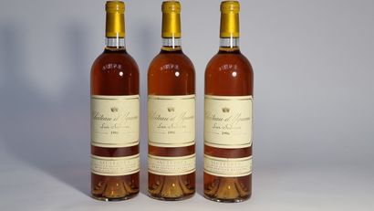 3 B CHATEAU D'YQUEM 1996 C1 Supérieur Sauternes...