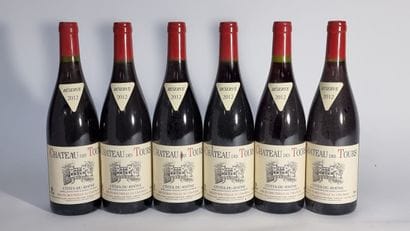 6 B COTES-DU-RHONE Rouge 2012 Château des...