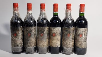 6 B CHATEAU POUJEAUX 1989 Moulis (excellents...