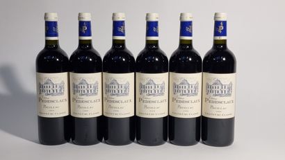 6 B CHATEAU PEDESCLAUX (Caisse Bois d'origine)...