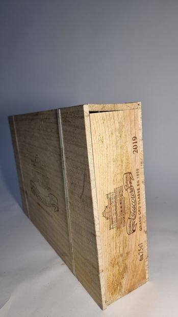 6 B CHATEAU GISCOURS (Caisse Bois d'origine...