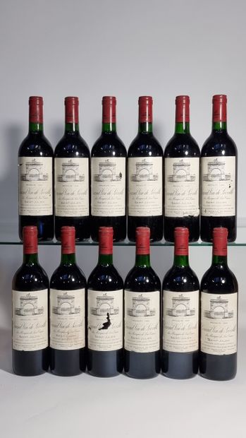 12 B CHATEAU LEOVILLE LAS CASES (Caisse Bois...