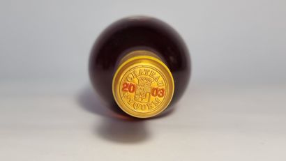1 B CHATEAU D'YQUEM 2003 C1 Superior Sauternes...