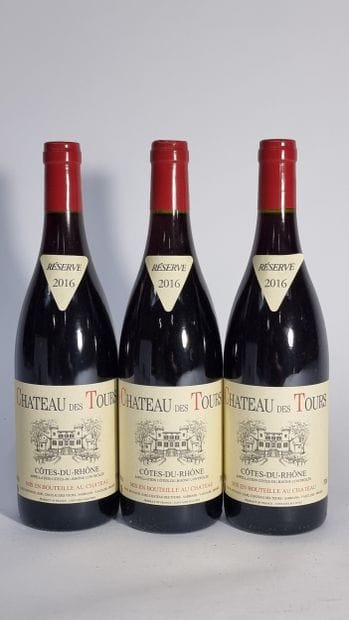 3 B COTES-DU-RHONE Red 2016 Château des ...