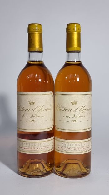 2 B CHATEAU D'YQUEM 1993 C1 Supérieur Sauternes...