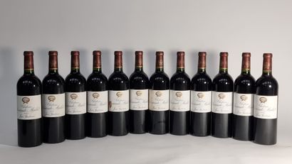 12 B CHATEAU SOCIANDO-MALLET (Caisse Bois...