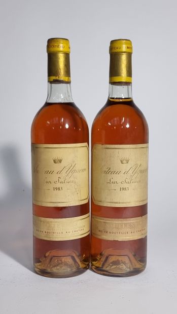 2 B CHATEAU D'YQUEM 1983 C1 Supérieur Sauternes...