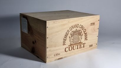 6 B CHATEAU COUTET (original wooden case)...