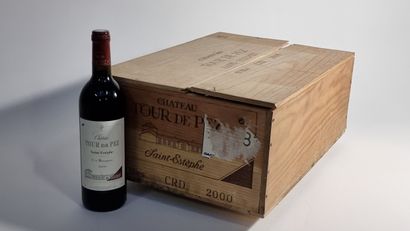 12 B CHATEAU TOUR DE PEZ (Caisse Bois d'origine)...