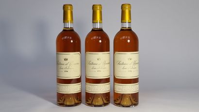 3 B CHATEAU D'YQUEM 1996 C1 Supérieur Sauternes...