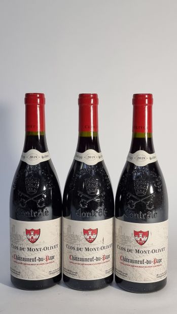 3 B CHATEAUNEUF-DU-PAPE Rouge 2019 Clos du...