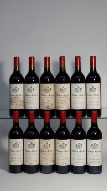 12 B CHATEAU MONTROSE (Caisse Bois d'origine...