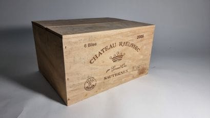 6 B CHATEAU RIEUSSEC (original wooden case)...