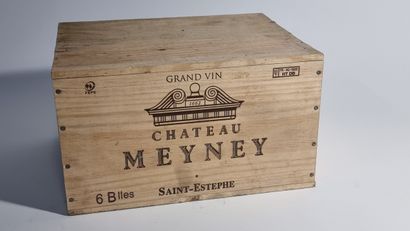 6 B CHATEAU MEYNEY (Caisse Bois d'origine)...