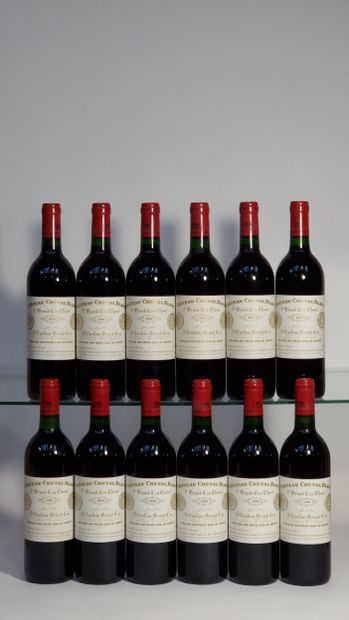 12 B CHATEAU CHEVAL BLANC (original wooden...