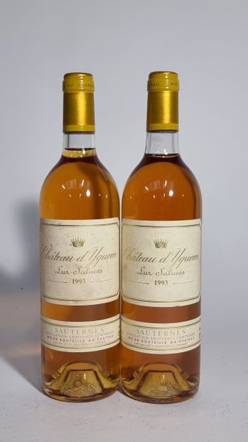 2 B CHATEAU D'YQUEM 1993 C1 Supérieur Sauternes...