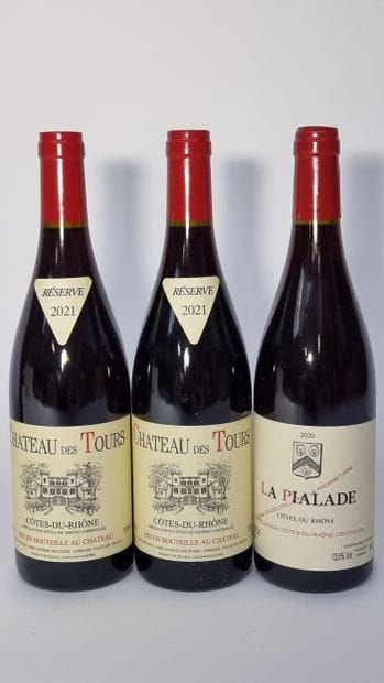 2 B COTES-DU-RHONE Rouge 2021 Château des...
