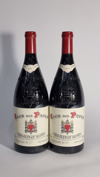 2 Mag CHATEAUNEUF-DU-PAPE Red 2017 Clos des...