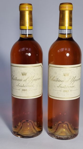 2 B CHATEAU D'YQUEM 2003 C1 Superior Sauternes...