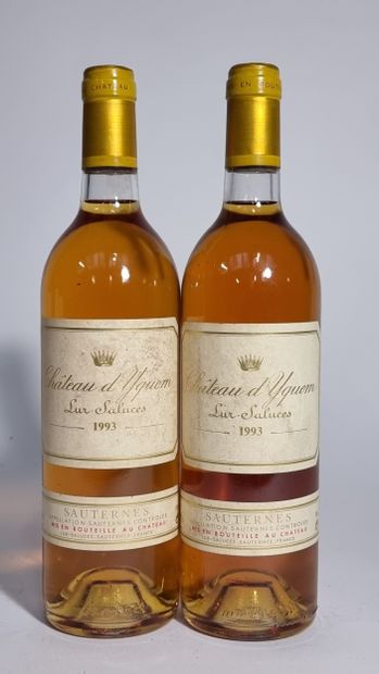 2 B CHATEAU D'YQUEM 1993 C1 Supérieur Sauternes...