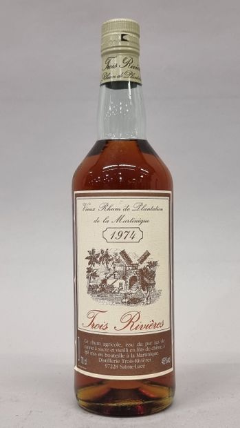 1 B VIEUX RHUM DE PLANTATION DE MARTINIQUE...