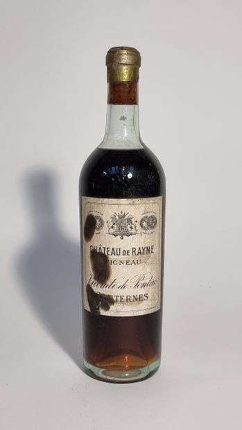 1 B CHATEAU DE RAYNE VIGNEAU 1908 C1 Sauternes...
