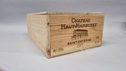 12 B CHATEAU HAUT-MARBUZET (Caisse Bois d'origine)...