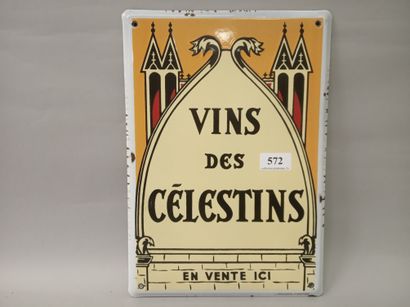 VINS DES CELESTINS. En vente ici.
Plaque...