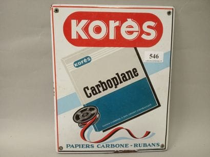 KORES Carboplane, papiers carbone-rubans.
Plaque...