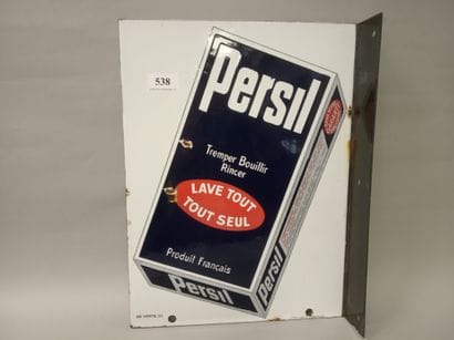 PERSIL Lave tout seul.
Plaque émaillée double-face...