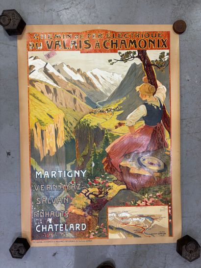 CHEMINS DE FER ELECTRIQUE DU VALAIS A CHAMONIX...