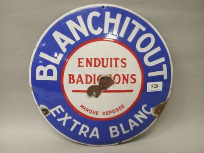 BLANCHITOUT - Extra blanc - Plaque émaillée...