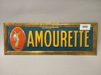 AMOURETTE
Plaque en tôle mince estampée et...
