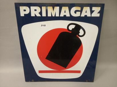 PRIMAGAZ - Plaque émaillée double-face en...