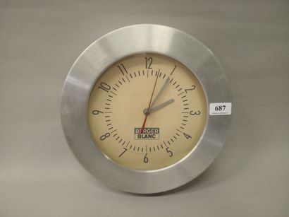 BERGER BLANC
Quartz clock.
Aluminum frame....