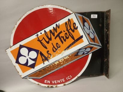 FILM AS DE TREFLE En vente ici - Plaque émaillée...